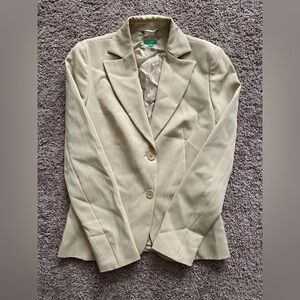 United Colors Of Benetton Beige Blazer